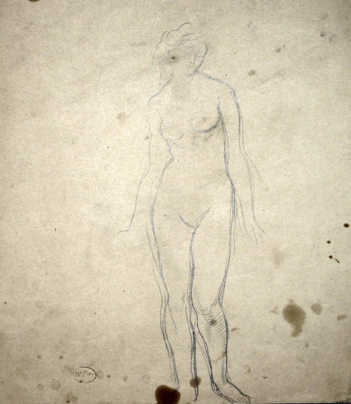 Standing nude. 1149
